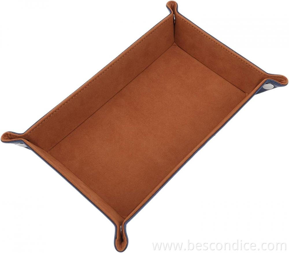 Pu Leather Rectangular Dice Rolling Tray 2 Pu Leather Rectangular Dice Rolling Tray 2
